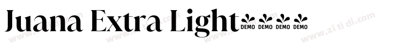 Juana Extra Light字体转换